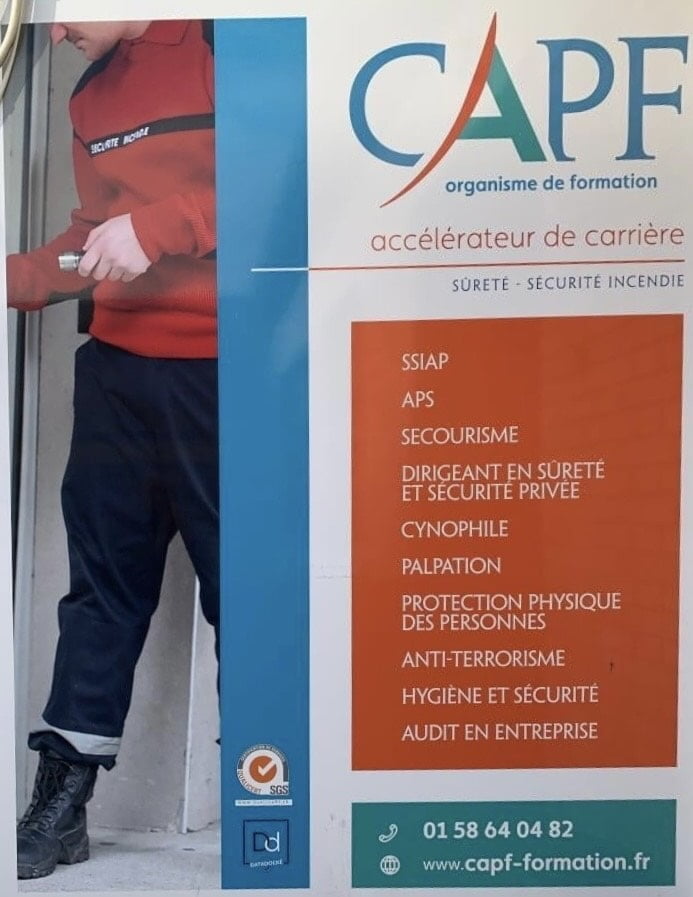 CAPF centre de formation aux métiers de la sécurité et la sureté incendie